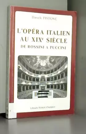 Couverture du produit · L'Opéra italien au XIXe siècle