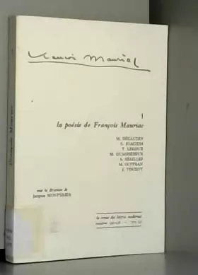 Couverture du produit · La Poésie de François Mauriac