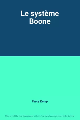 Couverture du produit · Le système Boone