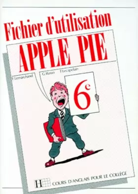 Couverture du produit · Apple Pie, 6e, fichier d'utilisation, édition 1988
