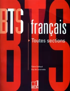 Couverture du produit · BTS français: Toutes sections