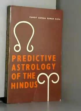 Couverture du produit · Predictive Astrology of the Hindus