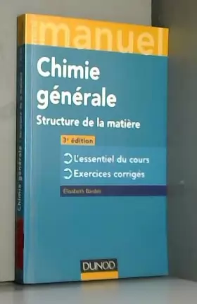 Couverture du produit · Mini Manuel de Chimie générale - 3e éd. - Structure de la Matière: Structure de la Matière