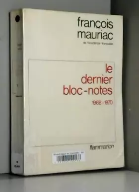 Couverture du produit · LE DERNIER BLOC-NOTES. 1968-1970