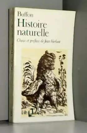 Couverture du produit · Histoire naturelle suivi de Extraits du " Voyage à Montbard "