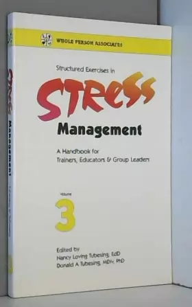 Couverture du produit · Structured Exercises in Stress Management