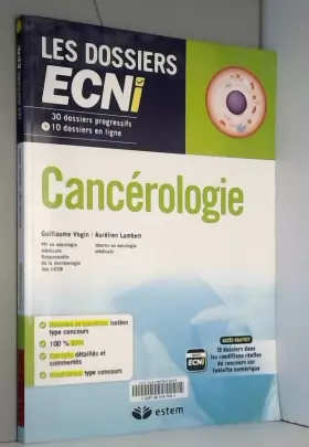 Couverture du produit · Cancérologie: 30 dossiers progressifs et 10 dossiers en ligne (2015)