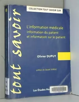 Couverture du produit · L'information médicale : Information du patient et information sur le patient