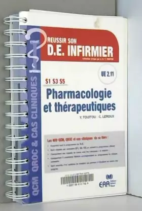 Couverture du produit · Pharmacologie et thérapeutiques UE 2.11