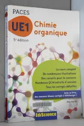Couverture du produit · Chimie organique - UE1 PACES - 5e ed. - Manuel, cours + QCM corrigés: Manuel, cours + QCM corrigés