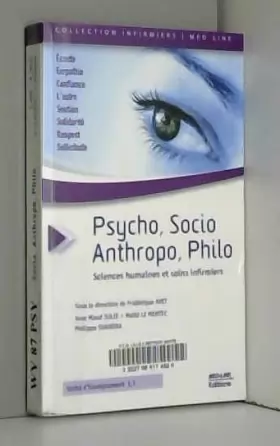 Couverture du produit · Psycho, socio, anthropo, philo...: Sciences humaines et soins infirmiers