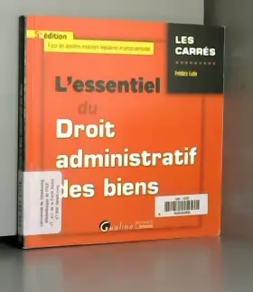 Couverture du produit · L'Essentiel du Droit administratif des biens, 5ème Ed.