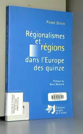 Couverture du produit · Régionalismes et régions dans l'Europe des quinze