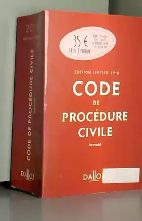 Couverture du produit · Code de procédure civile 2019 annoté. Édition limitée