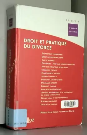 Couverture du produit · Droit et pratique du divorce 2010/2011 - 1ère éd.: Dalloz Référence