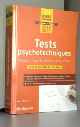 Couverture du produit · Tests psychotechniques 2019-2020