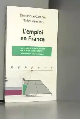 Couverture du produit · L'emploi en France