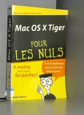 Couverture du produit · Mac OS X Tiger