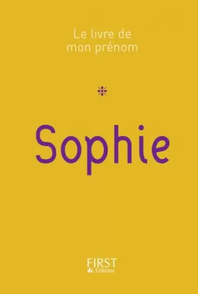 Couverture du produit · Le Livre de mon prénom - Sophie 19