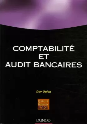 Couverture du produit · Comptabilité et audit bancaires