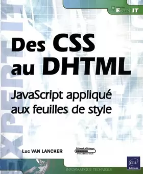 Couverture du produit · Des CSS au DHTML - JavaScript appliqué aux feuilles de style