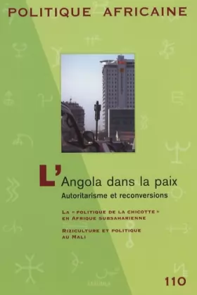 Couverture du produit · Politique Africaine N-110-L'Angola dans la paix
