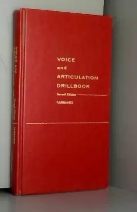 Couverture du produit · Voice and Articulation Drillbook