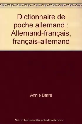 Couverture du produit · Dictionnaire de poche allemand : Allemand-français, français-allemand