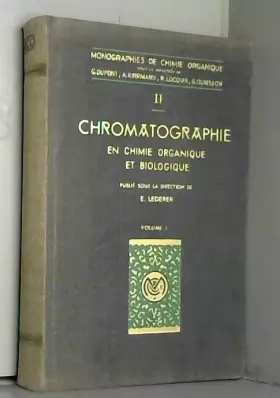 Couverture du produit · Chromatographie en chimie organique et biologique (Monographies de chimie organique)