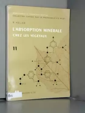 Couverture du produit · L'Absorption minérale chez les végétaux