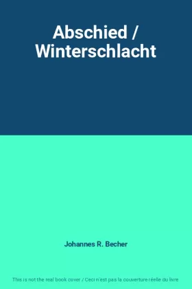 Couverture du produit · Abschied / Winterschlacht