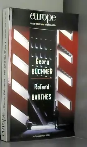 Couverture du produit · Europe Georg Buchner/Roland Barthes 952/953