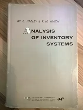 Analysis of Inventory Systems by H. G. Hadley (1963-01-01)