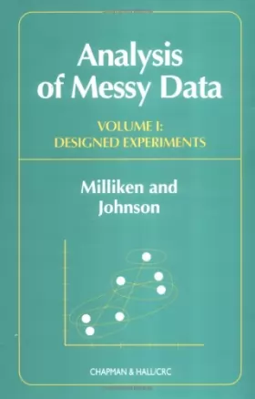 Couverture du produit · 001: Analysis of Messy Data, Volume I: Designed Experiments