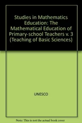 Couverture du produit · Studies in Mathematics Education: The Mathematical Education of Primary-School Teachers