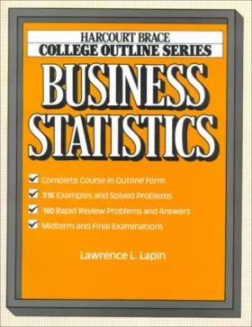 Couverture du produit · Business Statistics