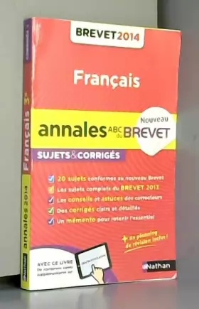 Couverture du produit · ANNALES BREVET 2014 FRANCAIS