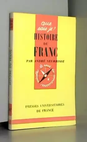 Couverture du produit · Histoire du franc