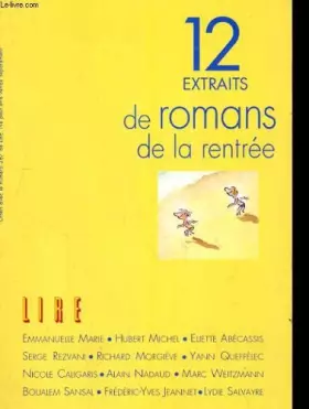Couverture du produit · 12 extraits de romans de la rentree