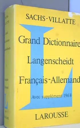 Couverture du produit · Grand Dictionnaire Langenscheidt Français-Allemand