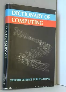 Couverture du produit · Dictionary of Computing