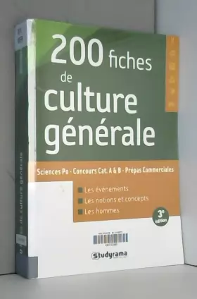 Couverture du produit · 200 fiches de culture générale
