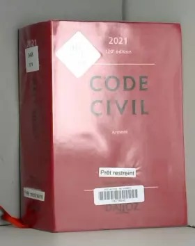 Couverture du produit · Code civil 2021, annoté - 120e ed.