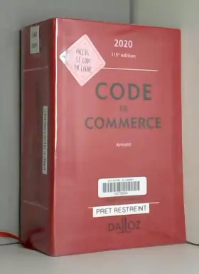 Couverture du produit · Code de commerce 2020, annoté - 115e ed.