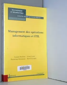 Couverture du produit · Management des opérations informatiques et ITIL
