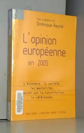 Couverture du produit · L'opinion européenne en 2005