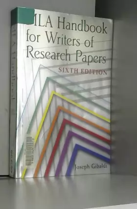 Couverture du produit · MLA Handbook for Writers of Research Papers