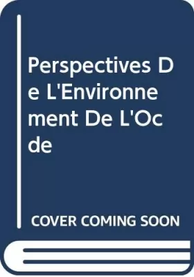 Couverture du produit · Perspectives de l'environnement de l'OCDE