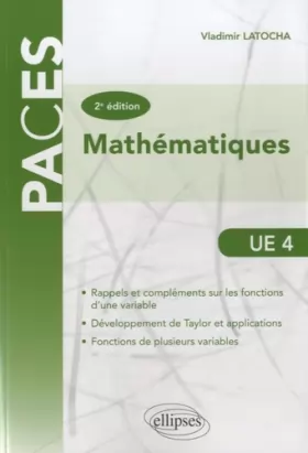 Couverture du produit · Mathématiques PACES UE4