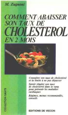 Couverture du produit · Comment abaisser son taux de cholesterol en 2 mois